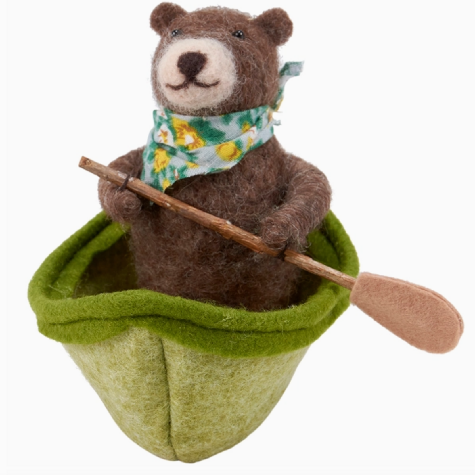 Ornaments - Felt Rowboat Bear