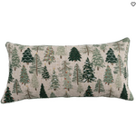 Pillows Forest Trees 28x14 Lumbar Pillow