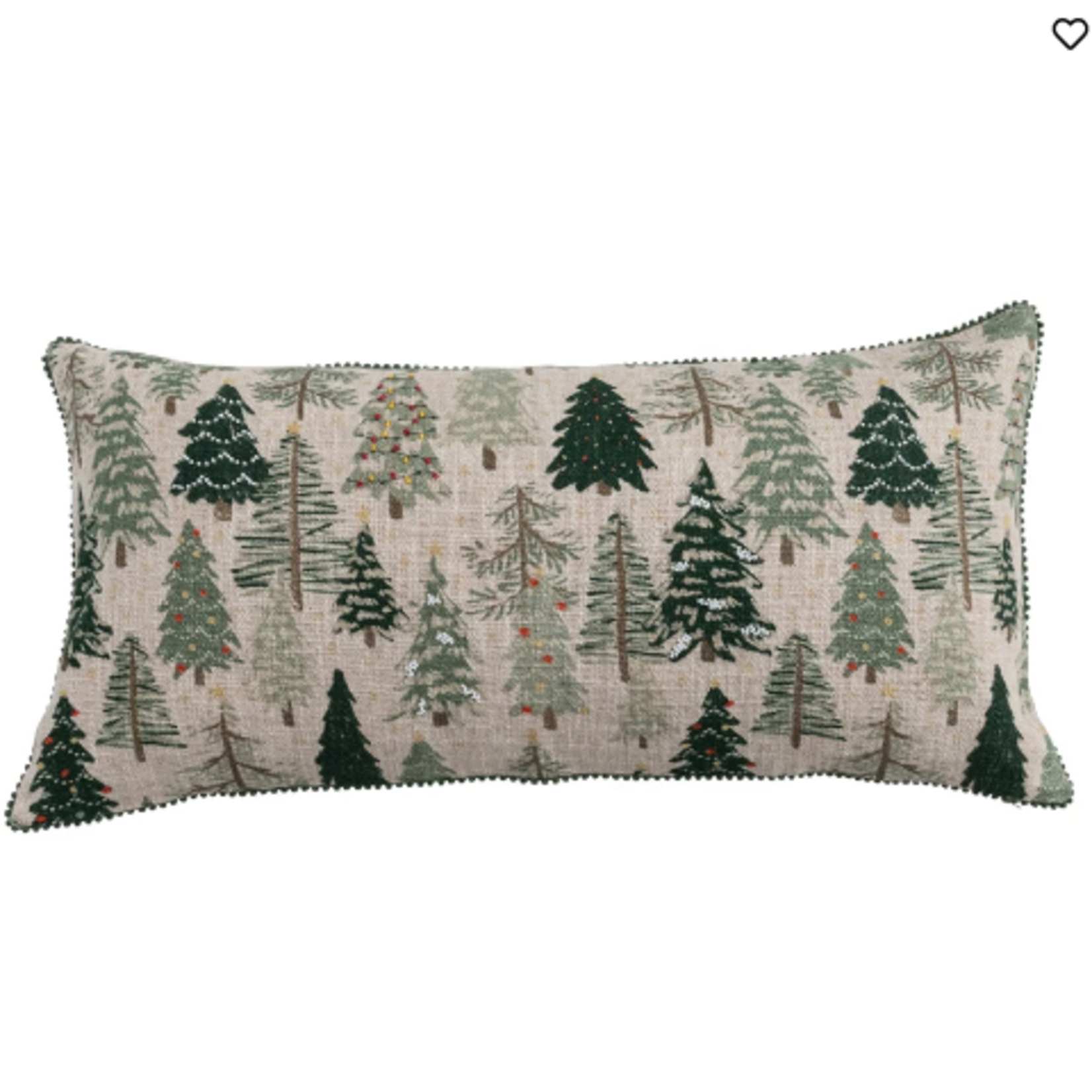 Pillows Forest Trees 28x14 Lumbar Pillow