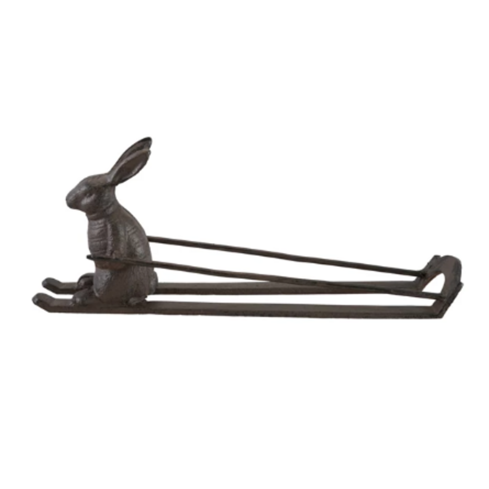 Wine Racks Skiing Rabbit Cast Iron Bottle Holder