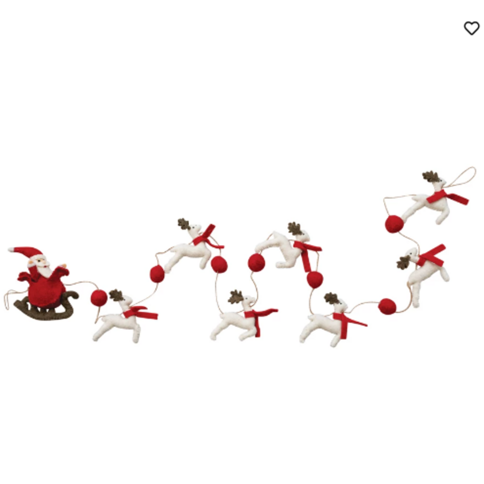 Garland Santa & Reindeer Felt Garland
