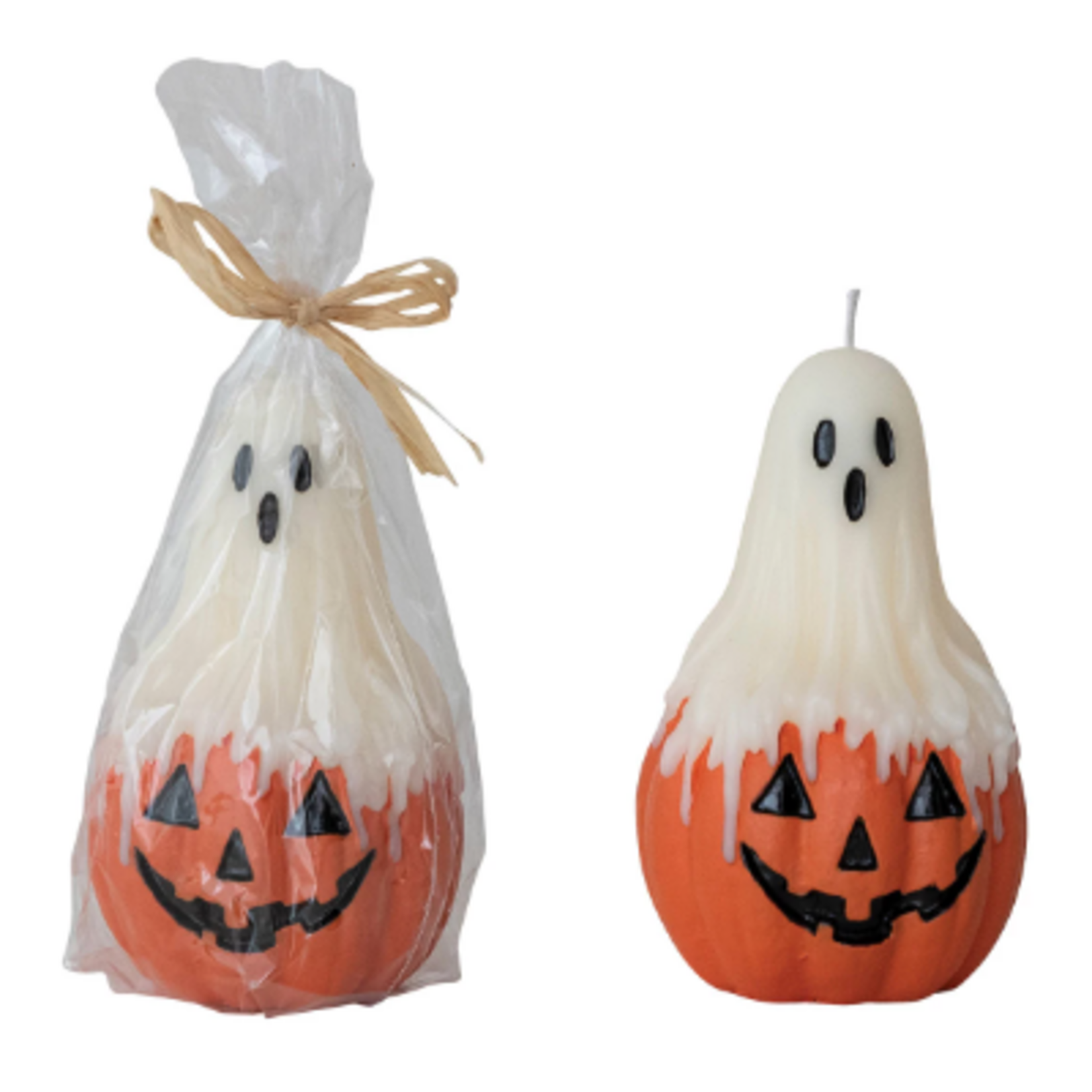 Candles - Novelty Ghost On Jack-O-Lantern Candle