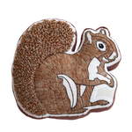 Pillows - Embroidered Squirrel Shaped Pillow
