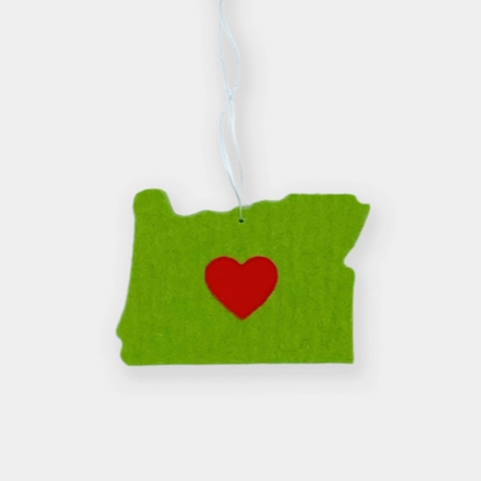 Ornaments - Felt Oregon Heart Felt Ornament