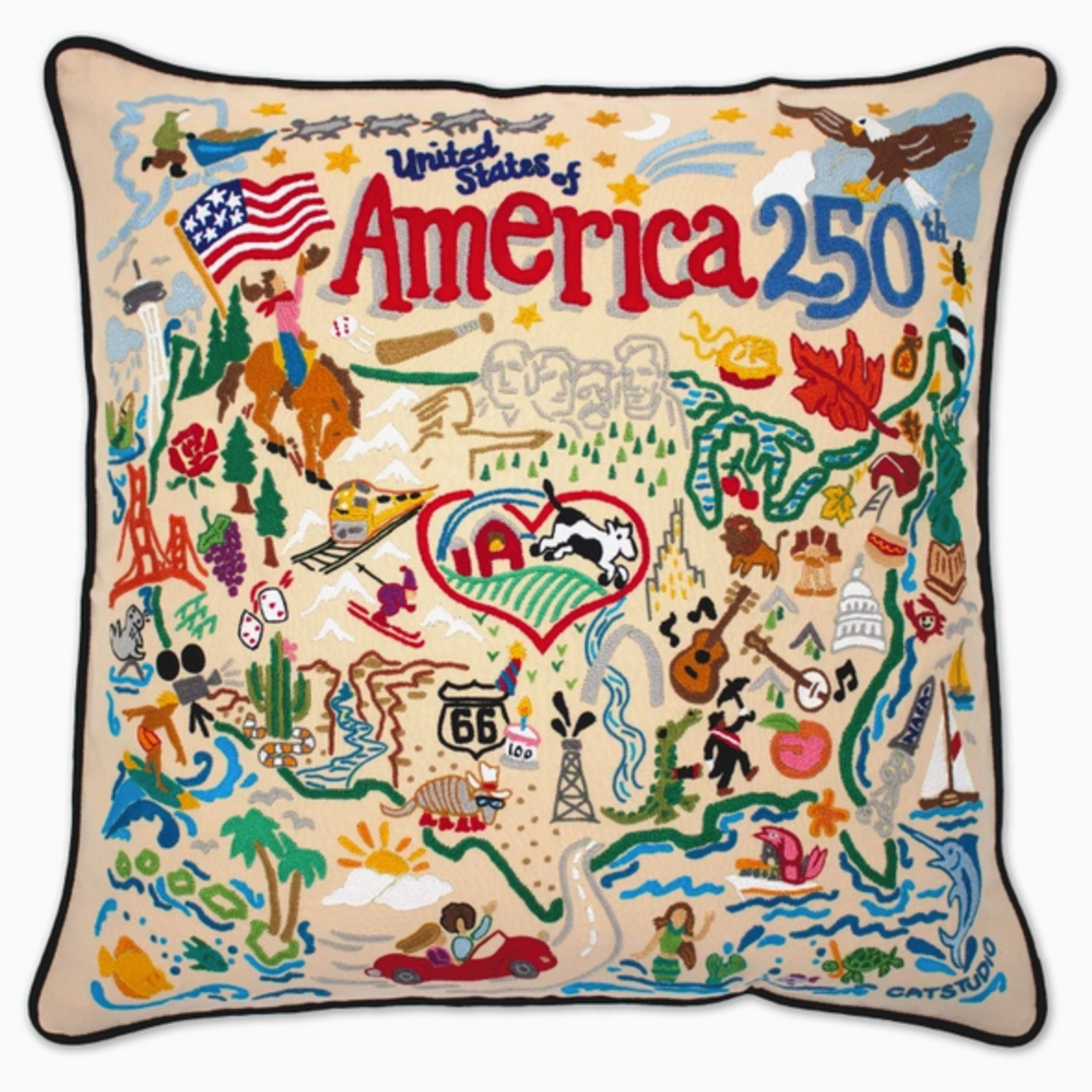 Pillows - Embroidered AMERICA 250 Pillow