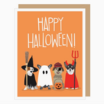 Greeting Cards - Halloween Costume Dogs Halloween