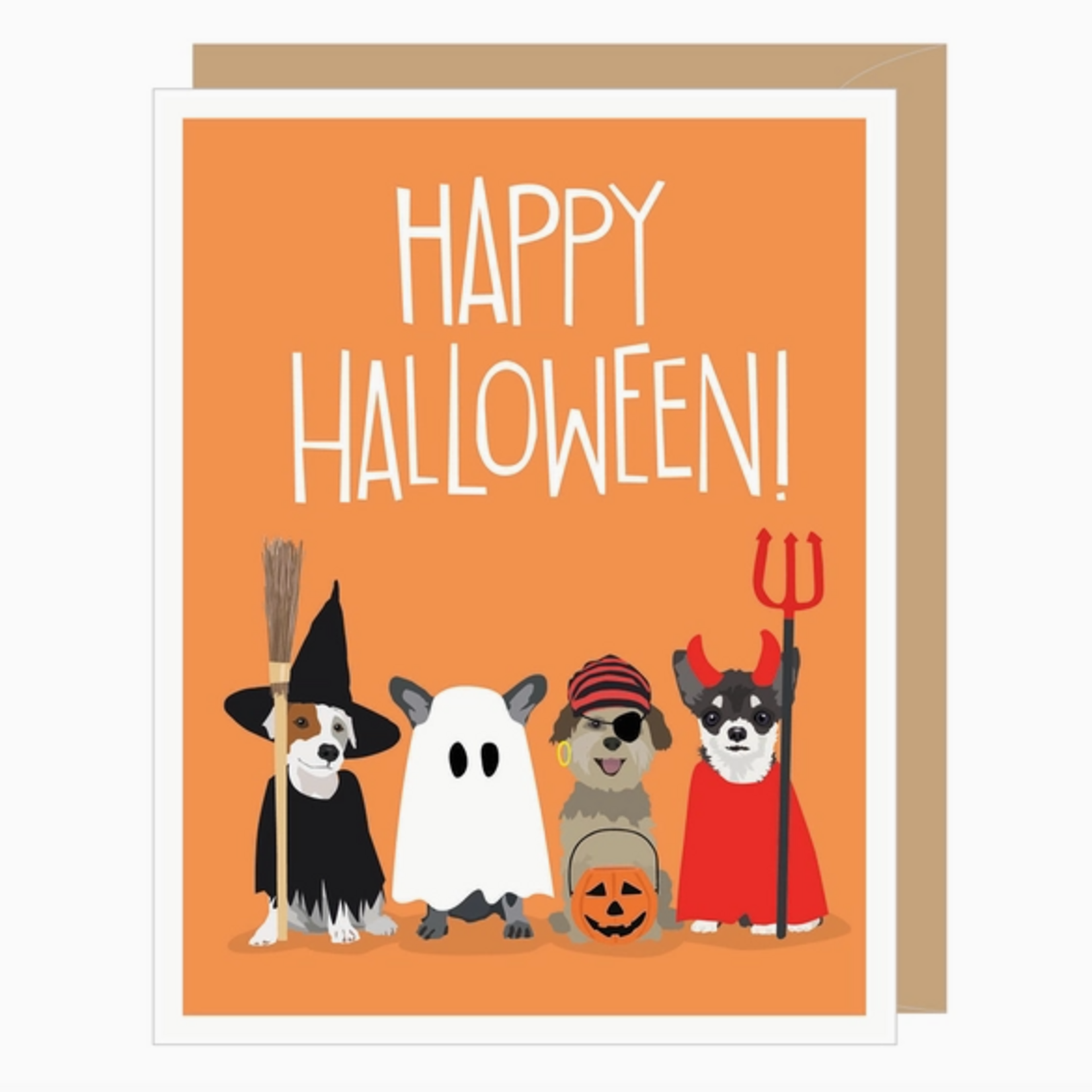 Greeting Cards - Halloween Costume Dogs Halloween