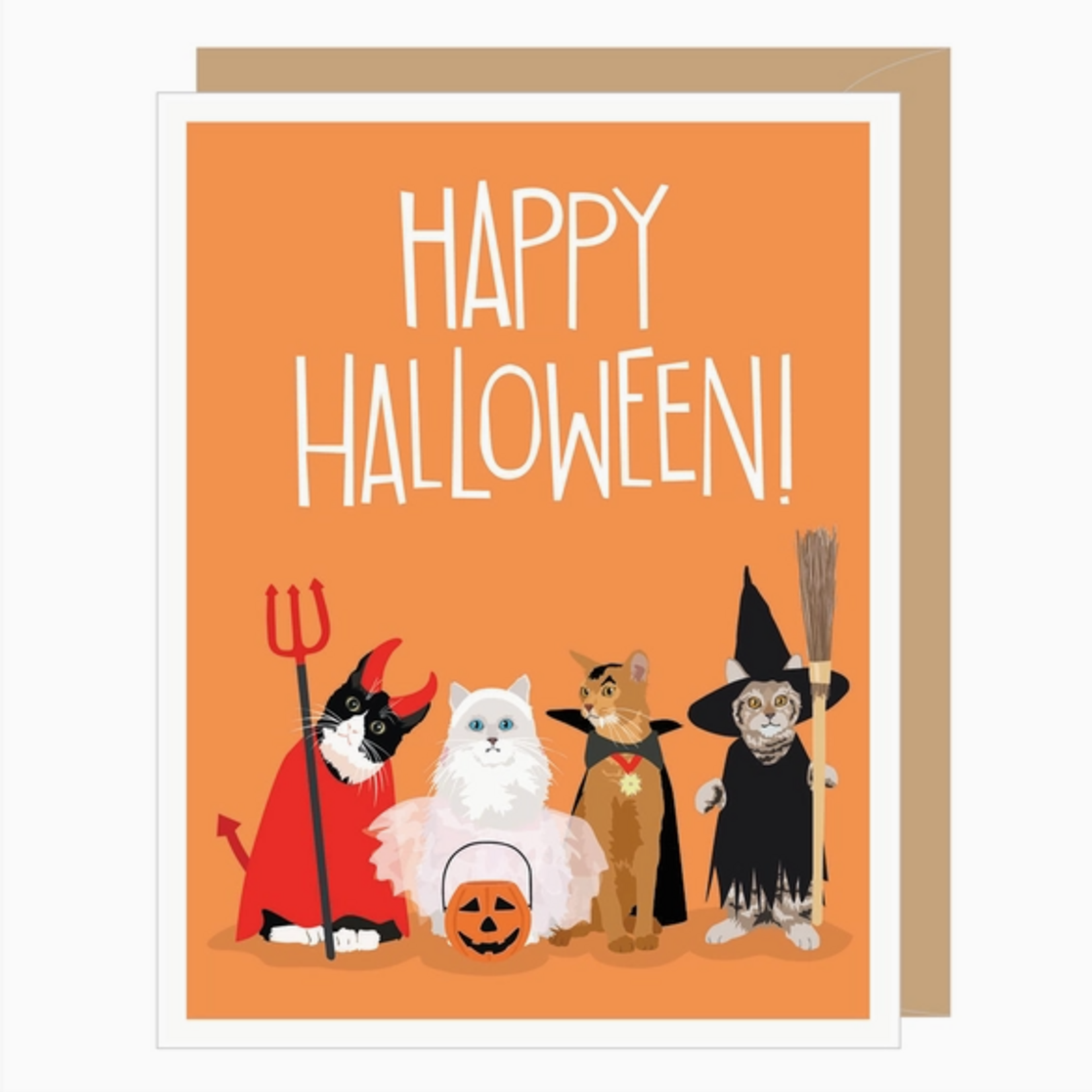 Greeting Cards - Halloween Costume Cats Halloween