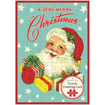 Greeting Cards - Christmas Santa Christmas Puzzle Greeting Card