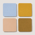 Coasters Sq Felt Coasters S/4 Roots