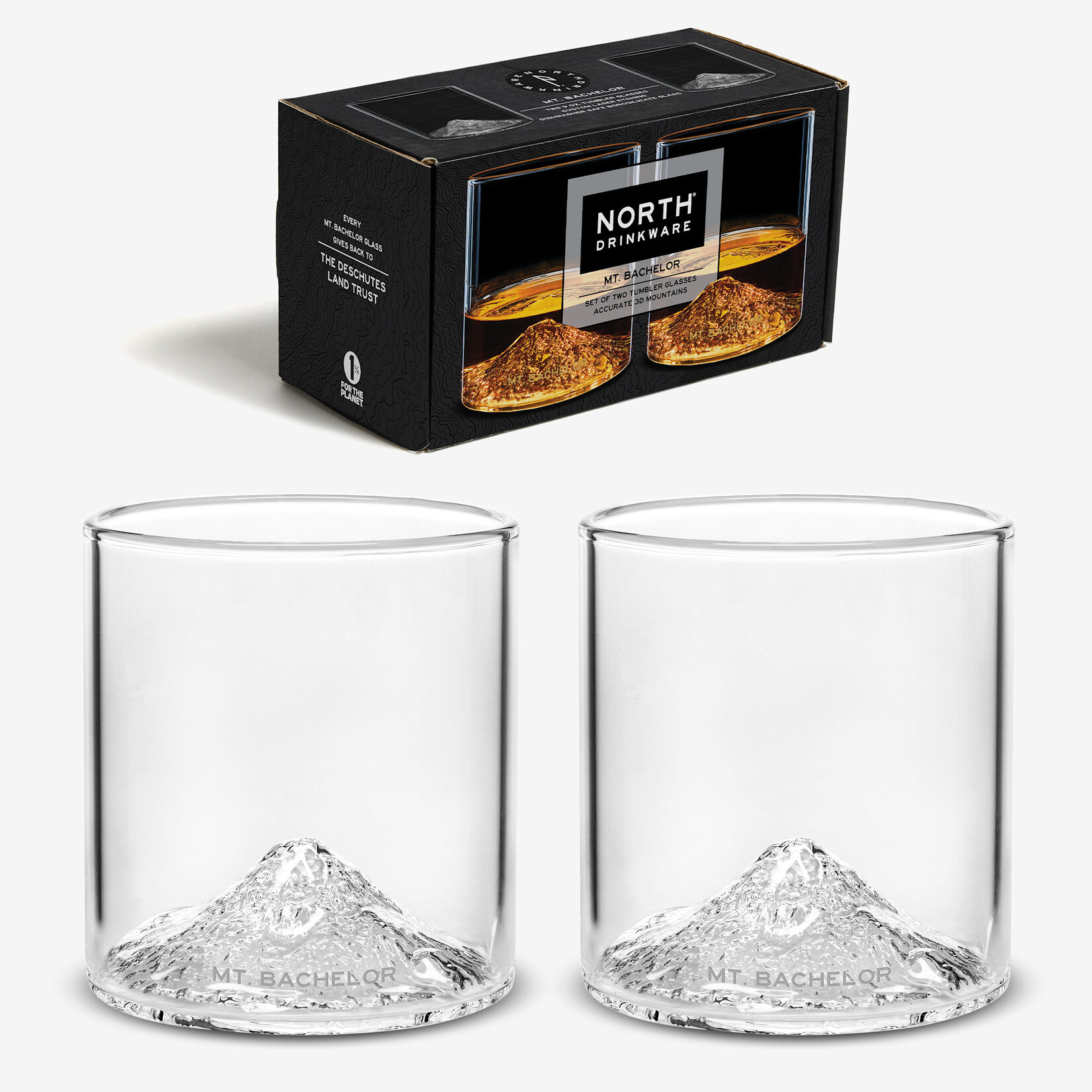Glassware Mount Bachelor Tumbler Set of 2