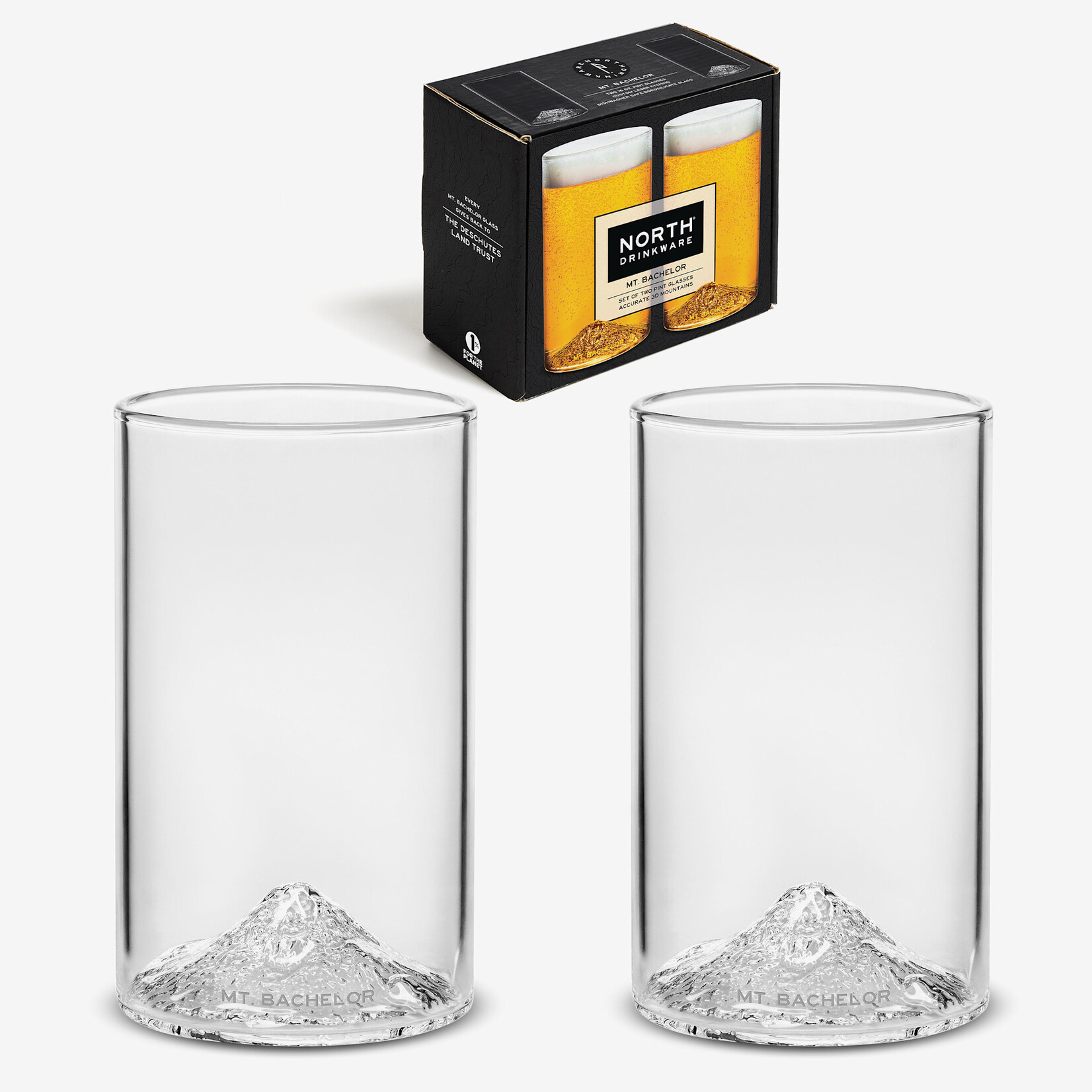 Glassware Mount Bachelor Pint Set of 2