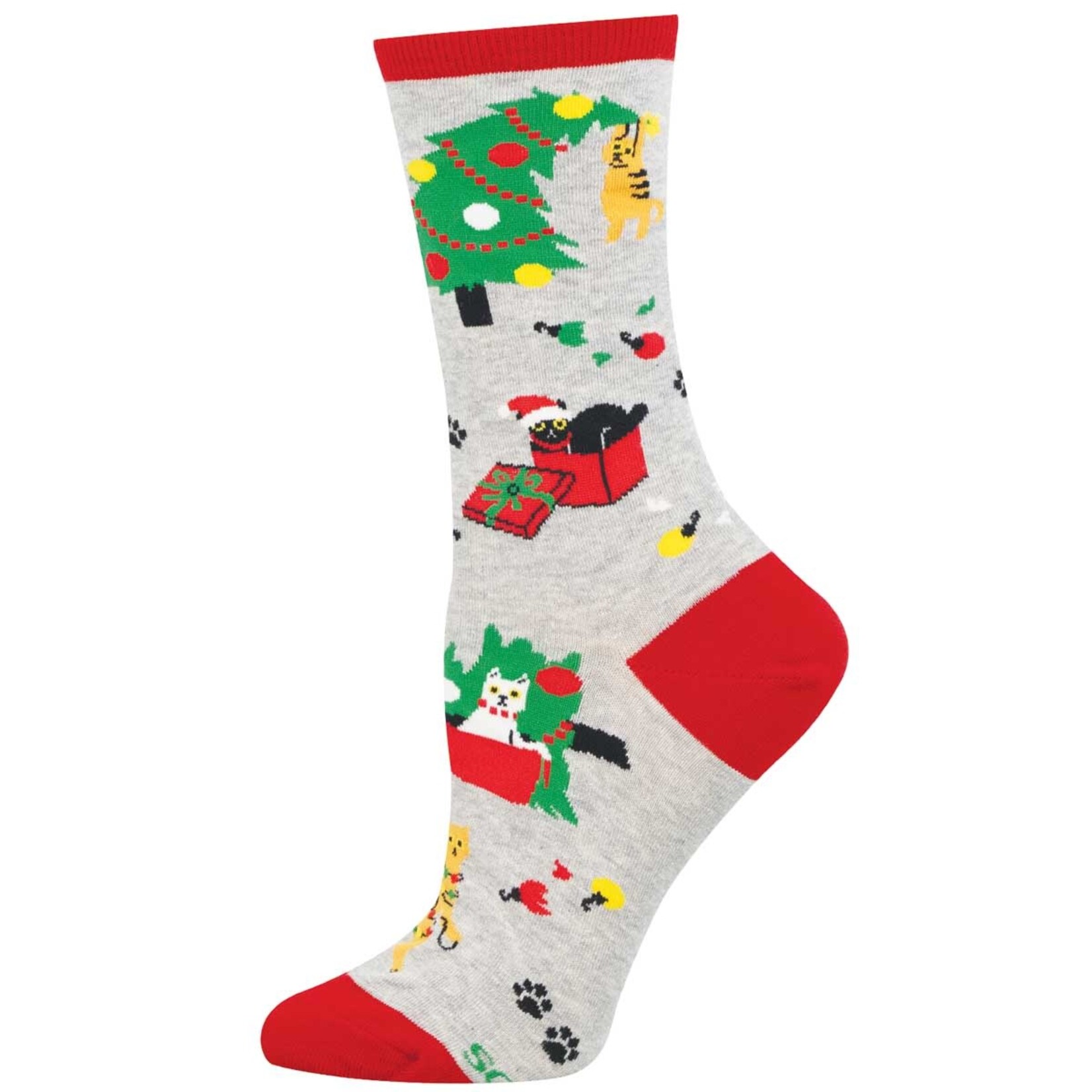 Socks Womens Kitty Christmas Chaos Socks