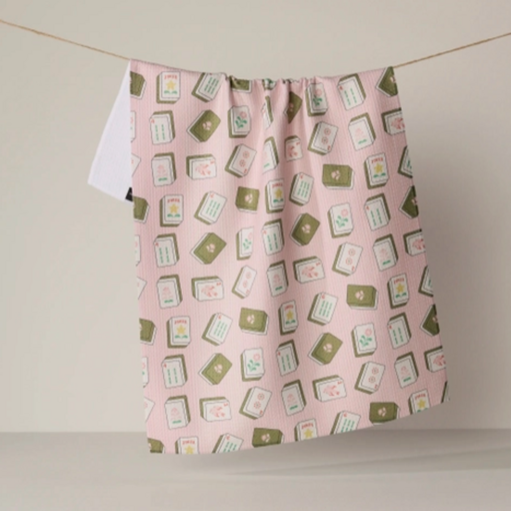 Tea Towels Mahjong Tiles Tea Towel