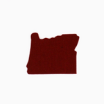 Coasters Oregon Felt Coaster - Dark Red