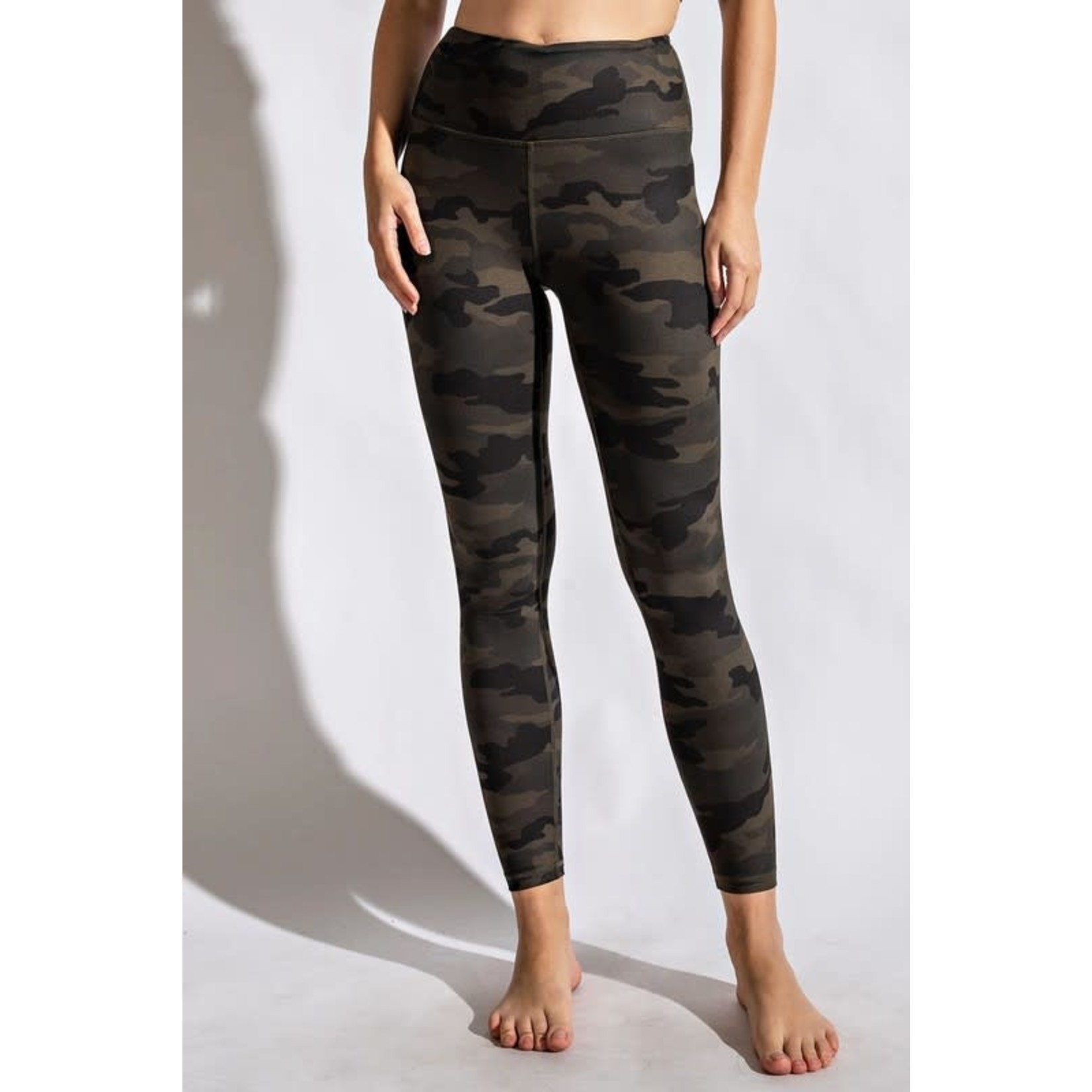 American Chic Plus Olive Camo Buttery Leggings