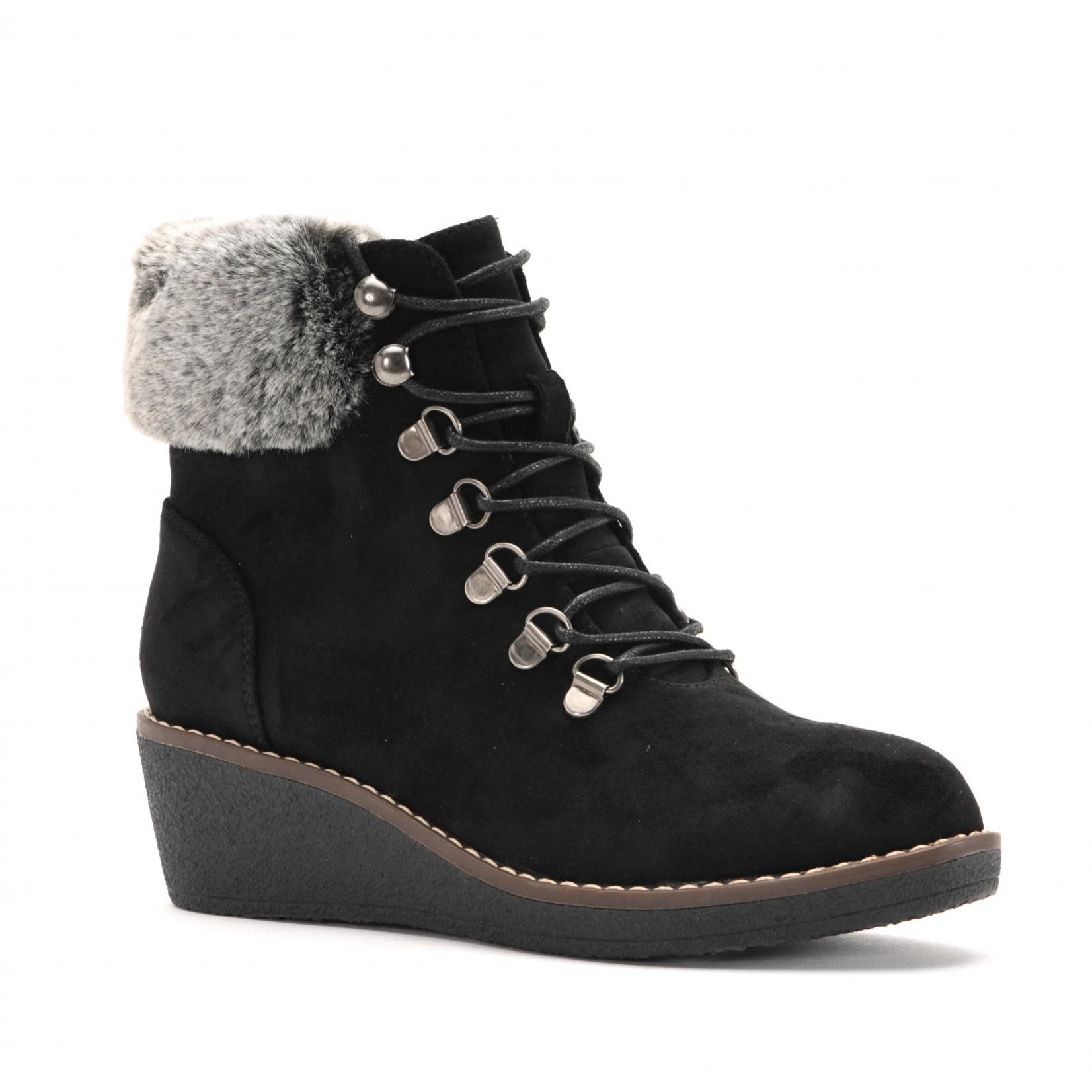 Corkys Fox Bay Lace Up Wedge Bootie