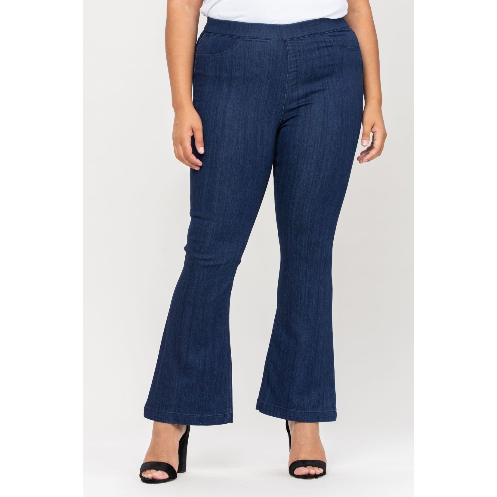Cello Plus Mid Rise Pull On Flare Jegging