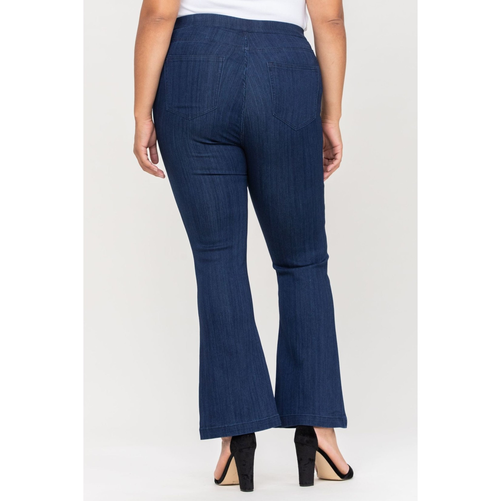 Plus Mid Rise Pull On Flare Jegging 