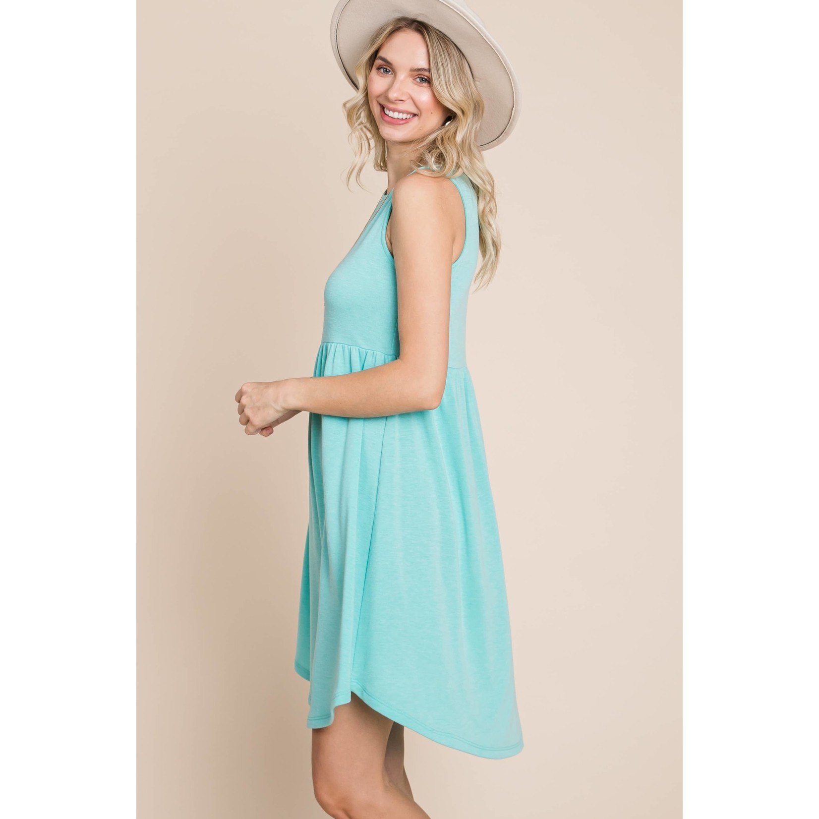 Emerald Plus Solid French Terry Dress