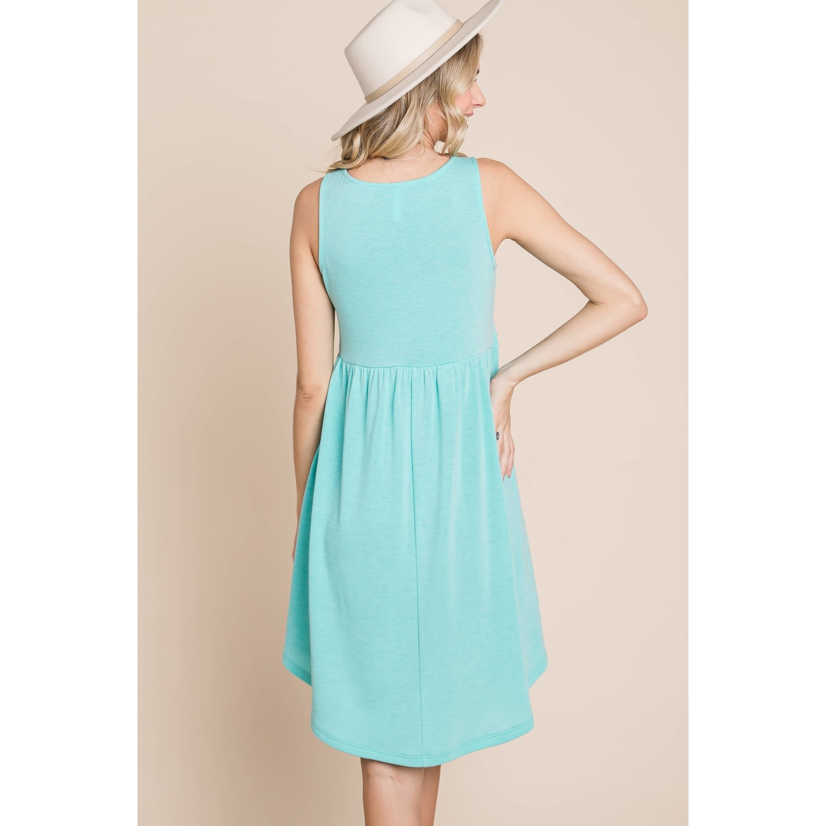 Emerald Plus Solid French Terry Dress