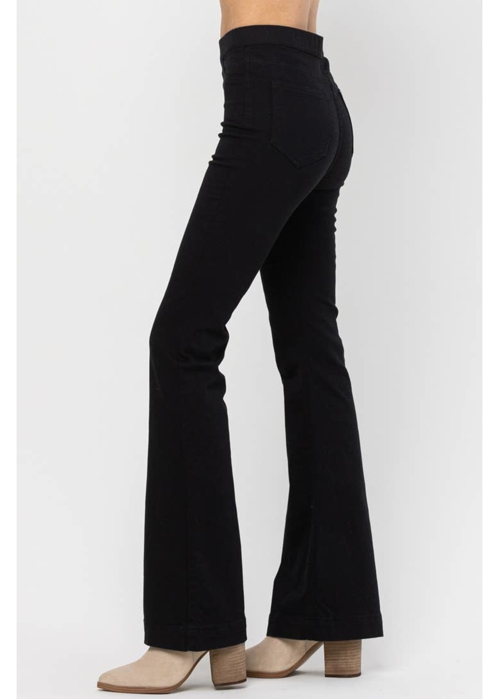 Jelly Jeans Black pull on flare