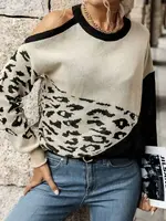 Unishe Leopard Knit Sweater