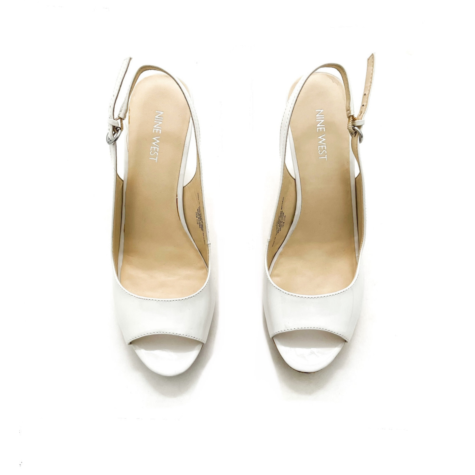 nine west peep toe slingback pumps