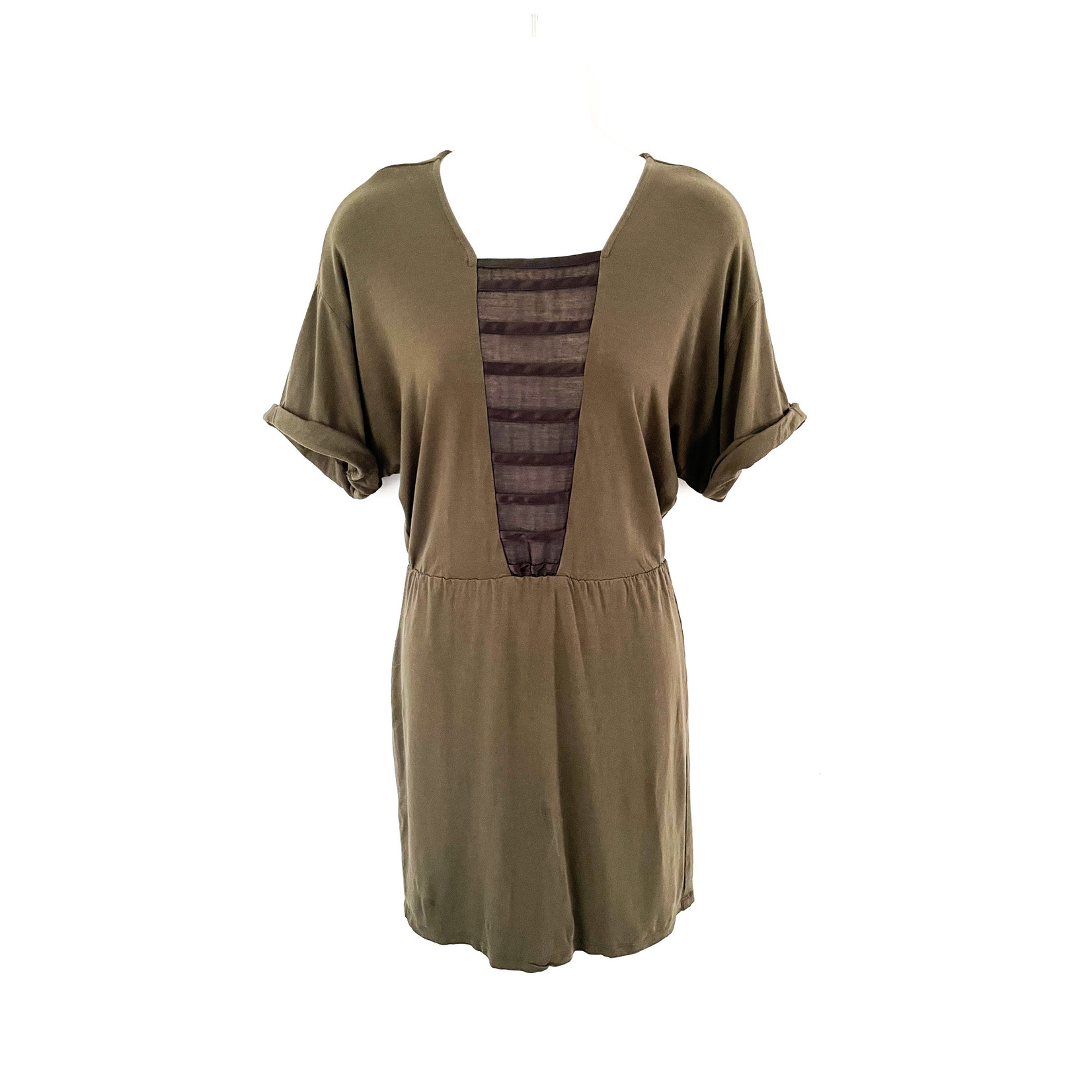 Eve Gravel Eve Gravel Army Green Stretch Dress - Size S