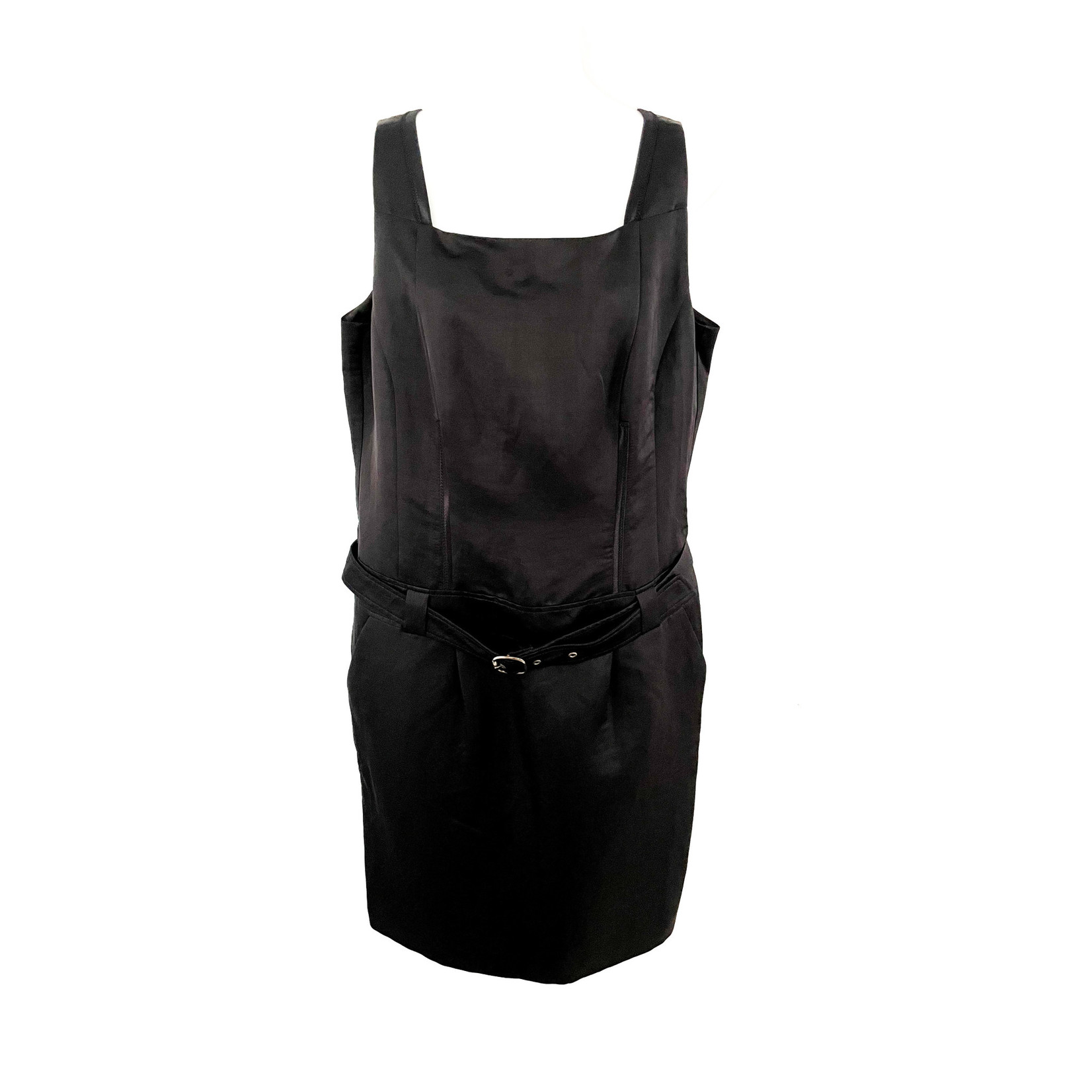 Luisa Cerano Luisa Cerano Belted Black Dress - Size 12