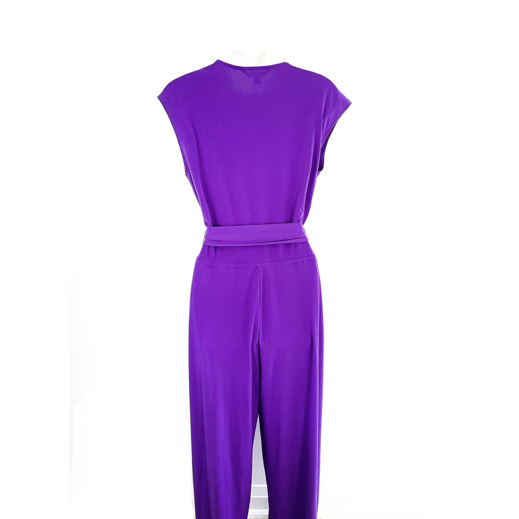Ralph Lauren Ralph Lauren Posh Purple Stretch Jumpsuit - Size L
