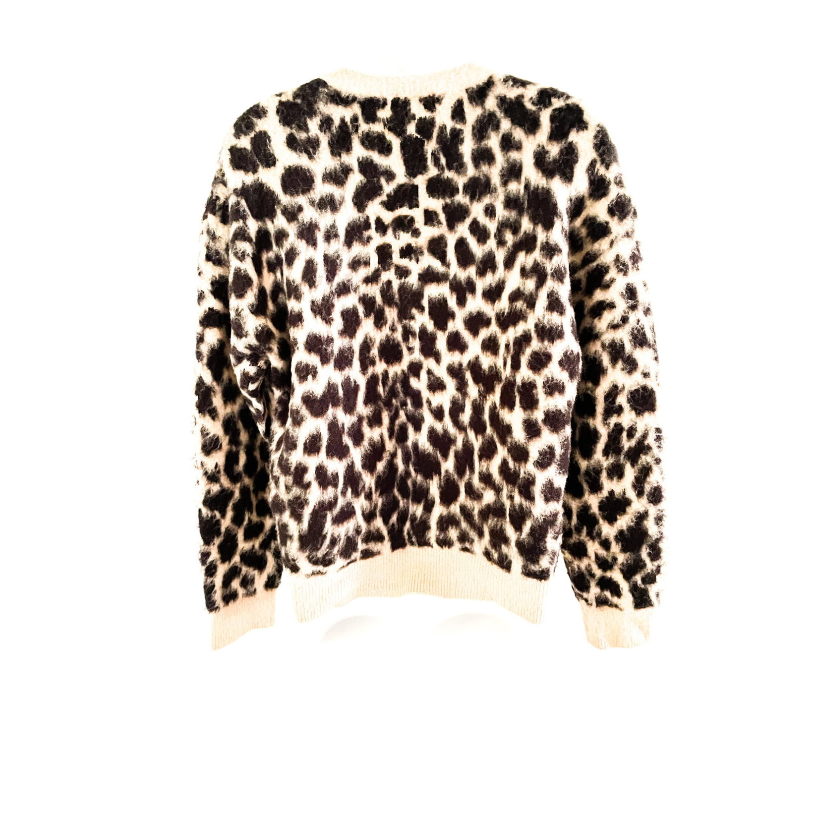 Rut & Circle Rut & Circle Fuzzy Leopard Print Sweater - Size M