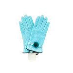 GH GH Genuine Leather Turquoise Gloves