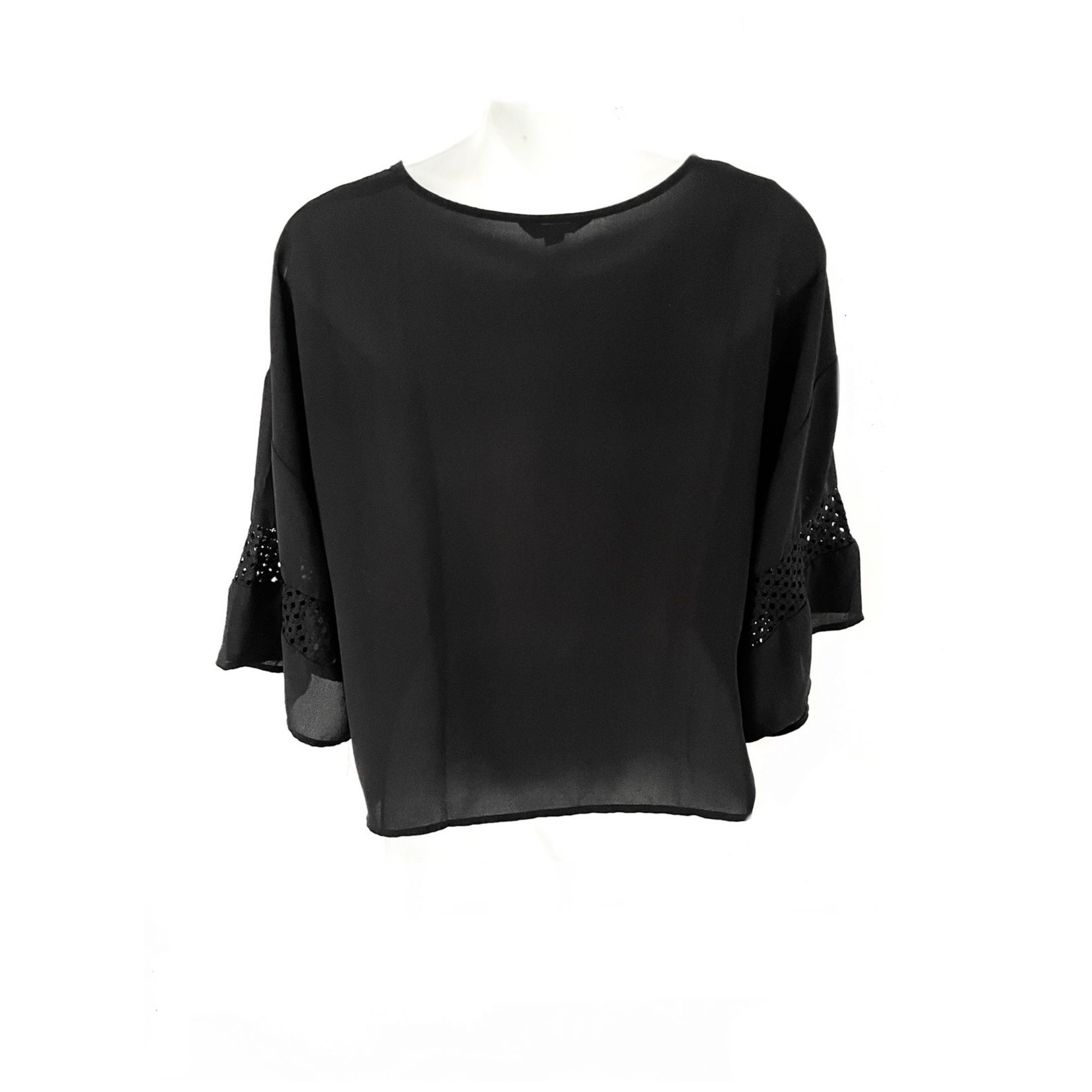 Kenneth Cole Kenneth Cole Reaction Crop Blouse - Size XS