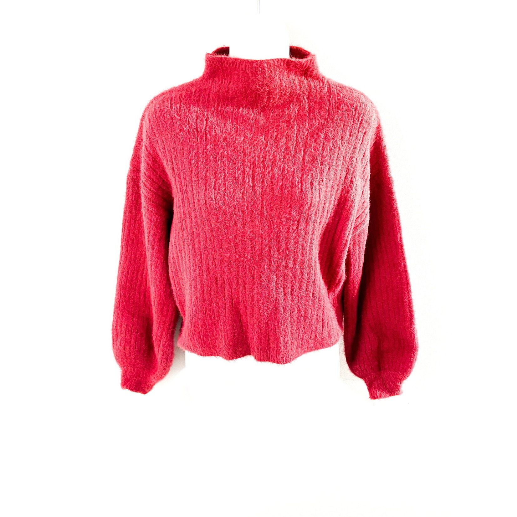 Prima Prima Fuzzy Ballon Sleeve Sweater - Size M