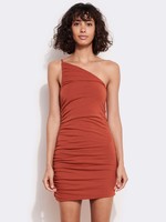 SUNDRY ASYMETRIC RUCHED DRESS
