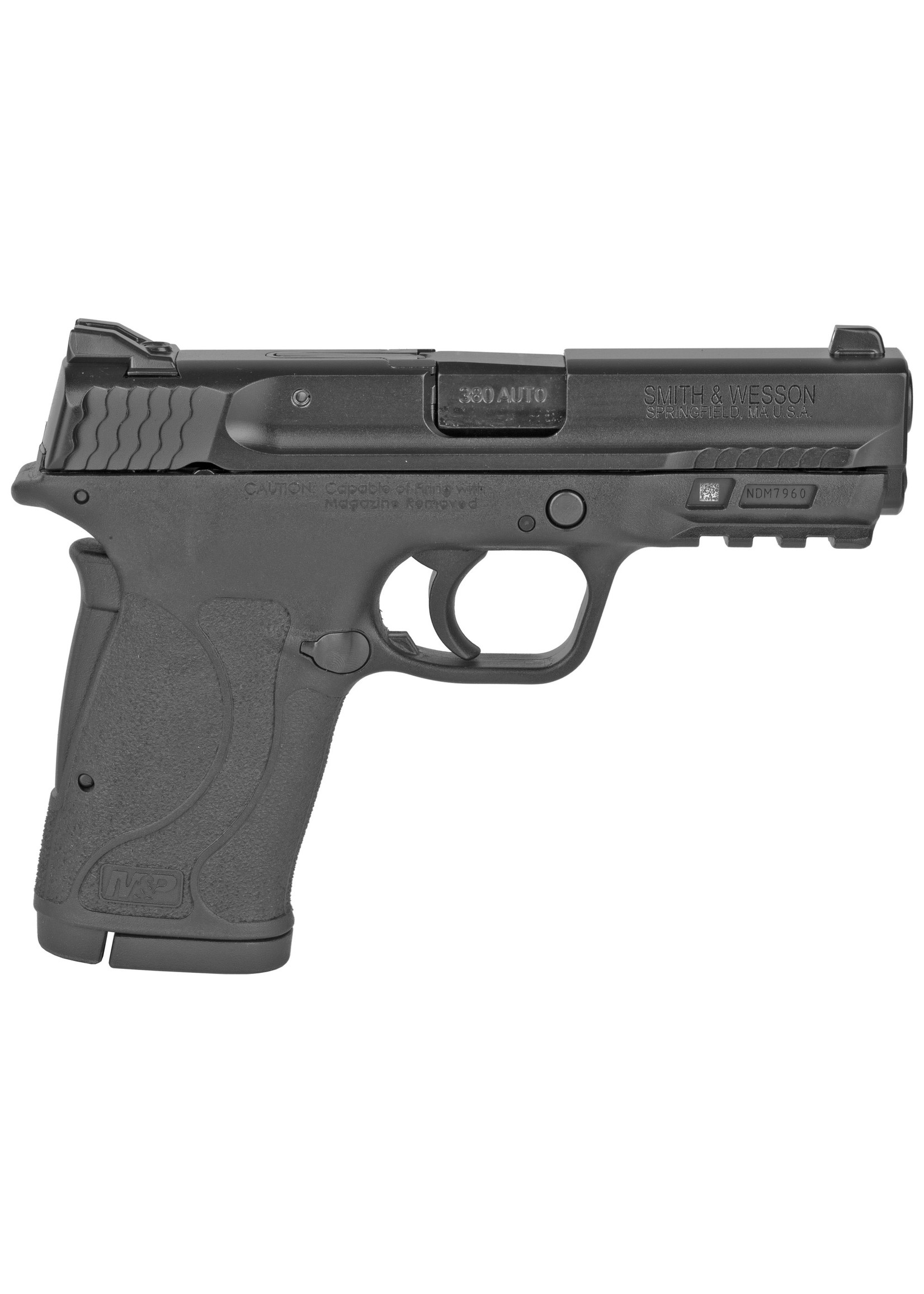 Smith and Wesson (S&W) Smith & Wesson, M&P380 Shield EZ M2.0, Internal Hammer Fired, Semi-automatic, Polymer Frame Pistol, Micro-Compact, 380ACP, 3.68" Barrel, Armornite Finish, Black, 3 Dot Sights, 8 Rounds, 2 Magazines