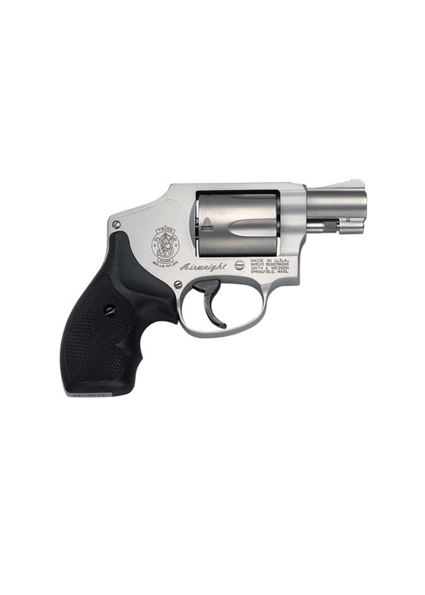 Smith and Wesson (S&W) Smith & Wesson 642 Airweight 38 S&W Spl +P 5rd 1.88" Stainless Matte, Black Polymer Grip