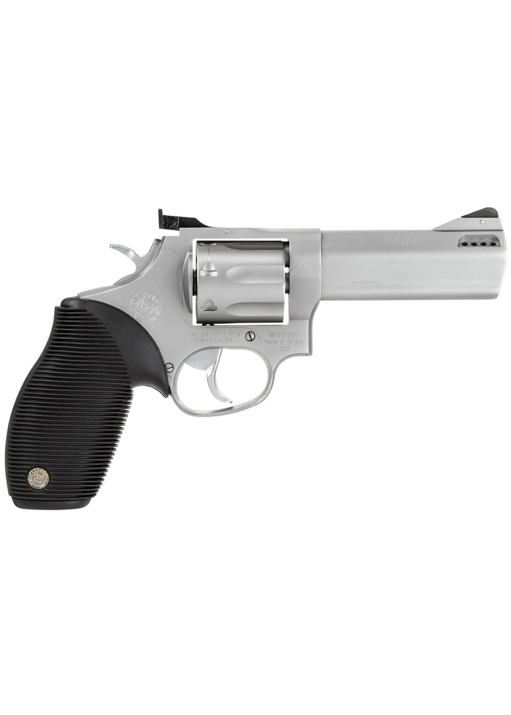 Taurus Taurus Tracker 627 Revolver, 357 Mag 7rd, 4", Matte Stainless Steel, Black Rubber Grip