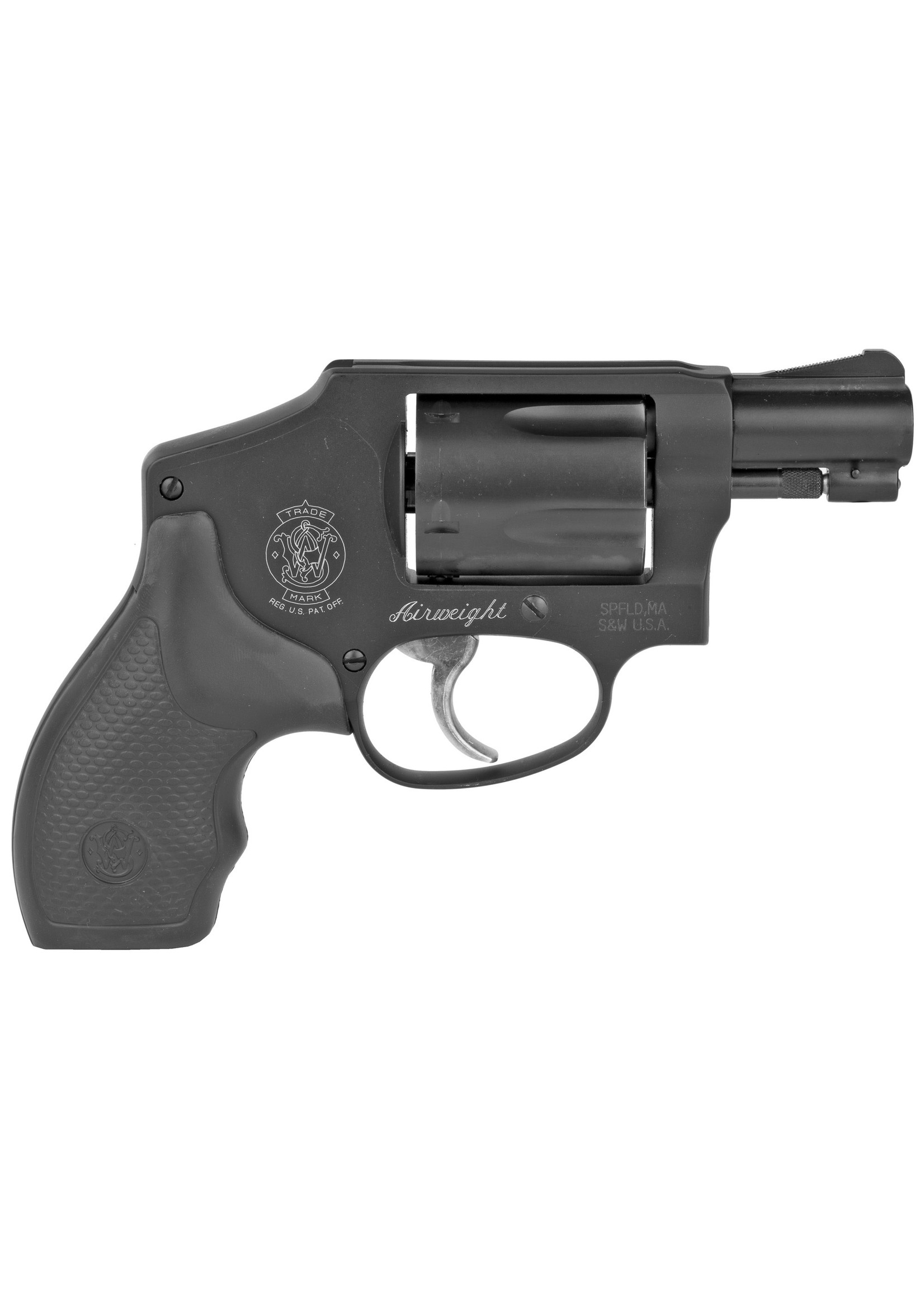 Smith and Wesson (S&W) Smith & Wesson 442 Airweight 38 Spl +P 5rd ,1.88", Black Aluminum, Black Polymer Grip