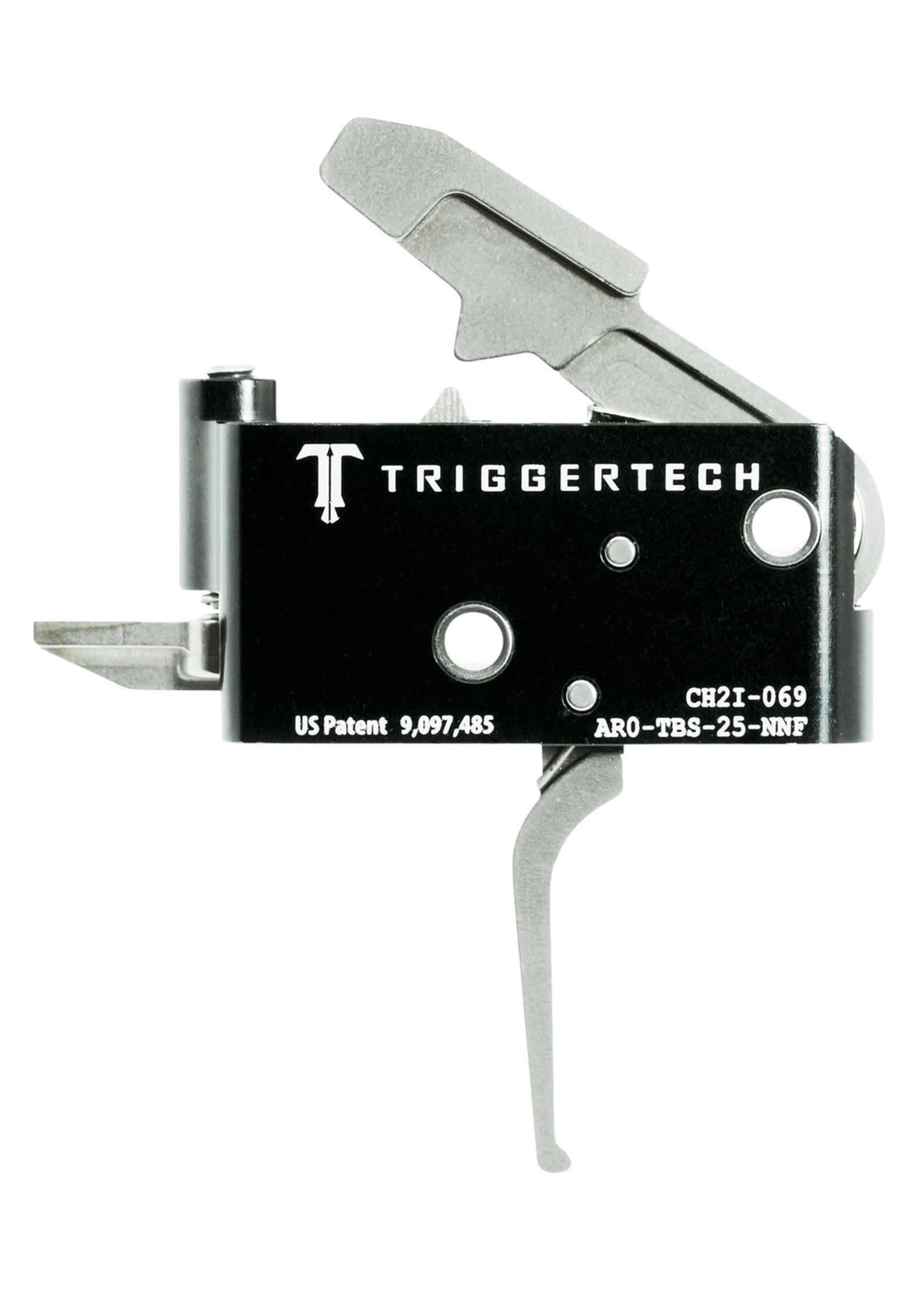 Trigger Tech TriggerTech Adaptable Primary AR-15 Stainless Two-Stage Flat 2.50-5.00 lbs Right