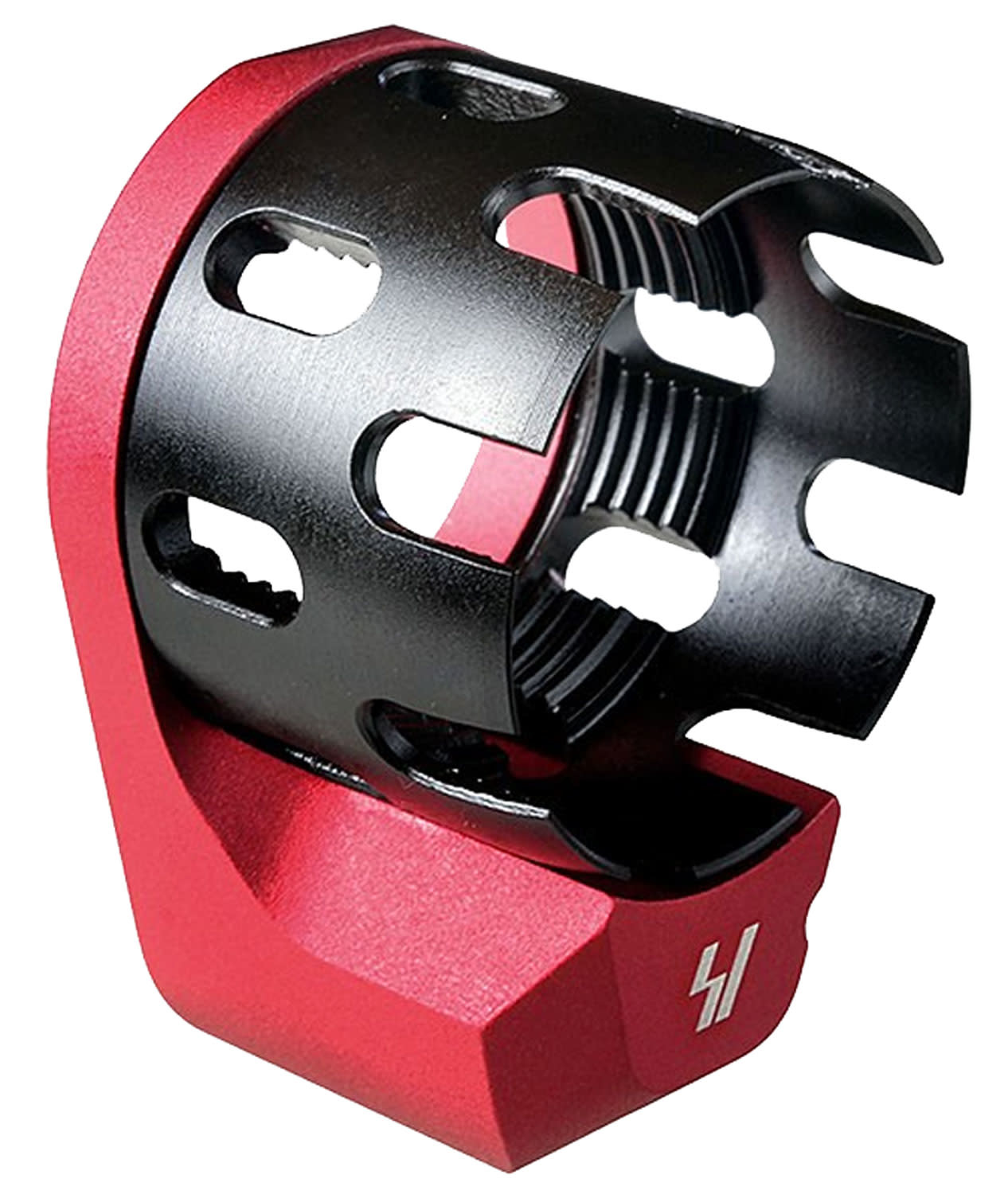 Strike Industries AR Castle Nut and Extended End Plate Steel, Red Wraith Precision