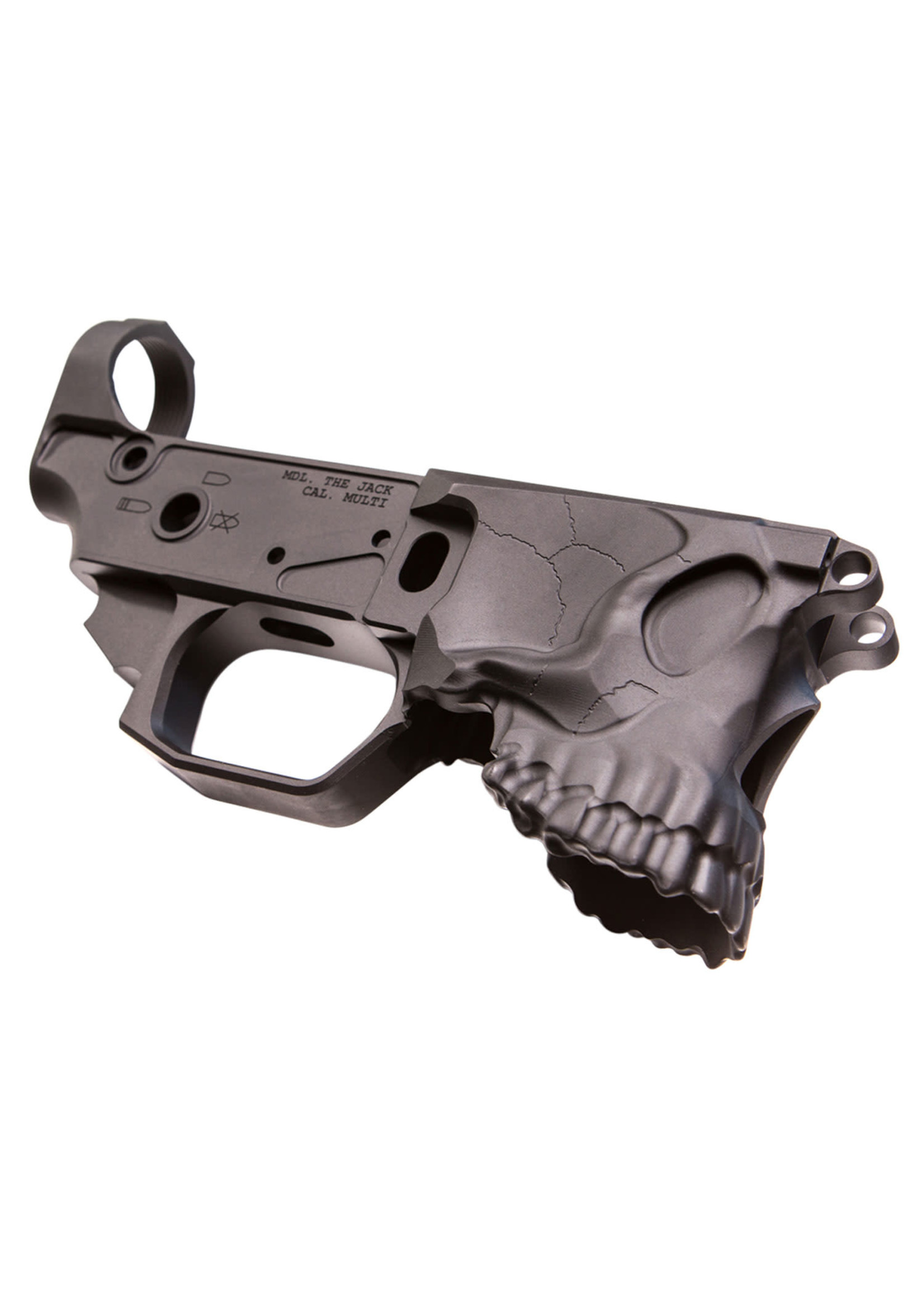 Sharps Bros Mfg Sharps Bros The Jack Stripped Lower Multi-Caliber Black Anodized Finish 7075-T6 Aluminum Material Compatible with Mil-Spec Parts for AR-15