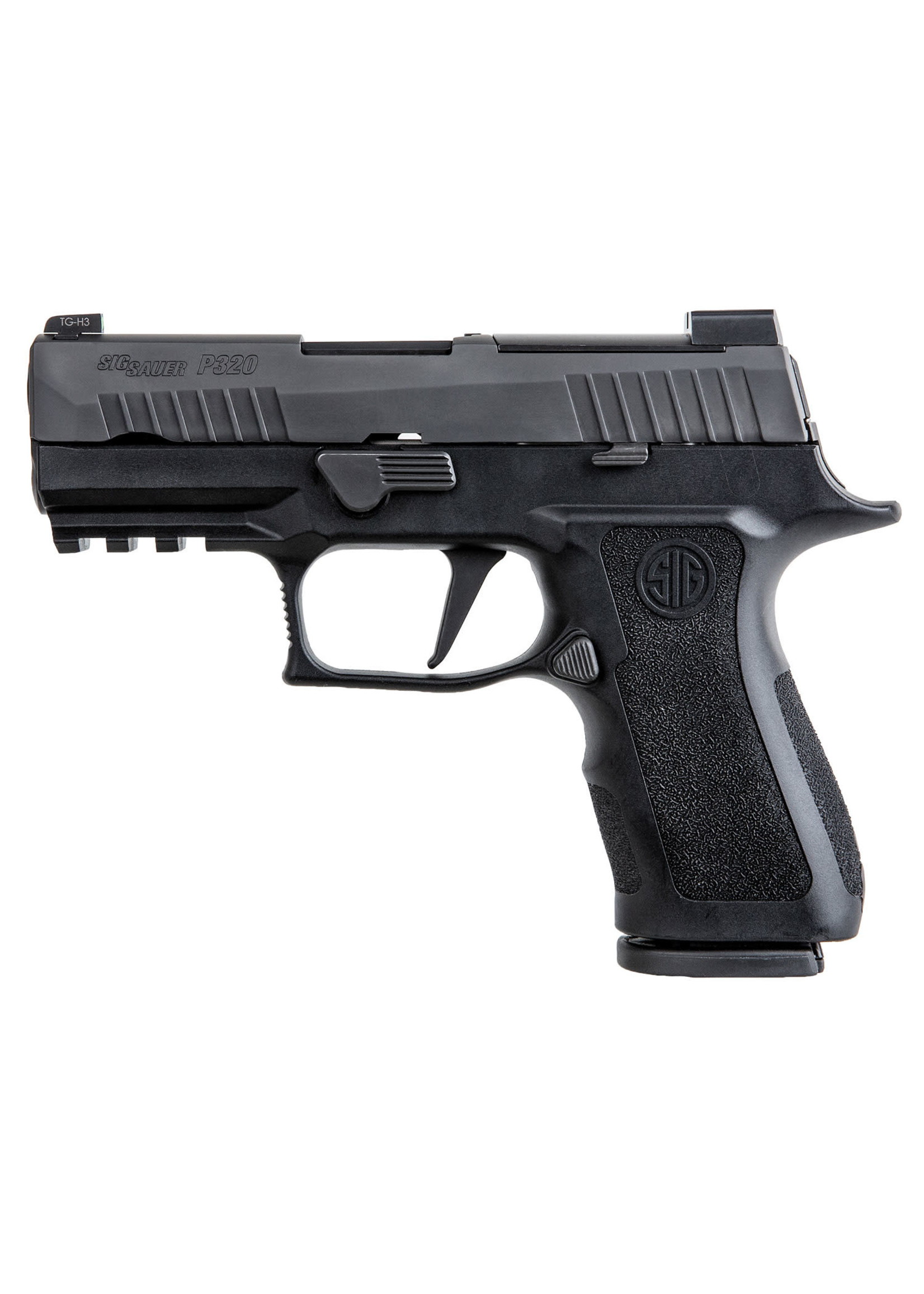 Sig Sauer Sig Sauer P320 XCompact 9mm Luger Caliber with 3.60" Barrel, 15+1 Capacity, Overall Black Finish Stainless Steel, Picatinny Rail Frame, Serrated Nitron Slide, Polymer Grip & XRAY3 Day/Night Sights
