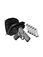 Springfield Armory Springfield Armory Hellcat Pro OSP Gear Up Package 9mm Luger Caliber with 3.70" Barrel, 15+1 Capacity, Overall Black Finish, Serrated/Optic Cut Slide & Adaptive Textured Polymer Grip Includes 6 Mags