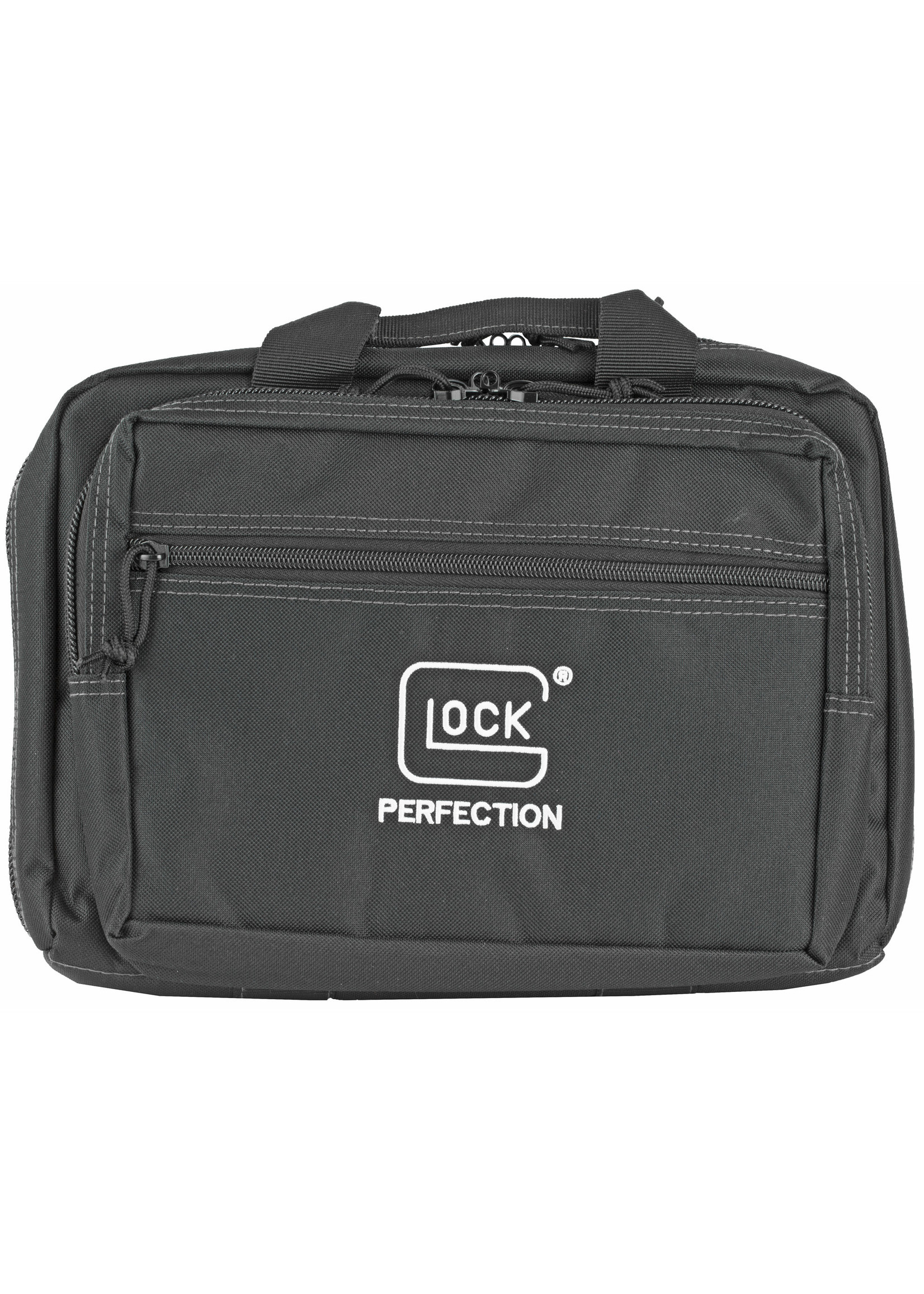 Glock Glock, OEM Double Pistol Case, Black, 12.5" X 9.5" X 4.5", Padded Compartments, Holds 2 Handguns, 5 Magazines, Ammo, and Range Tools