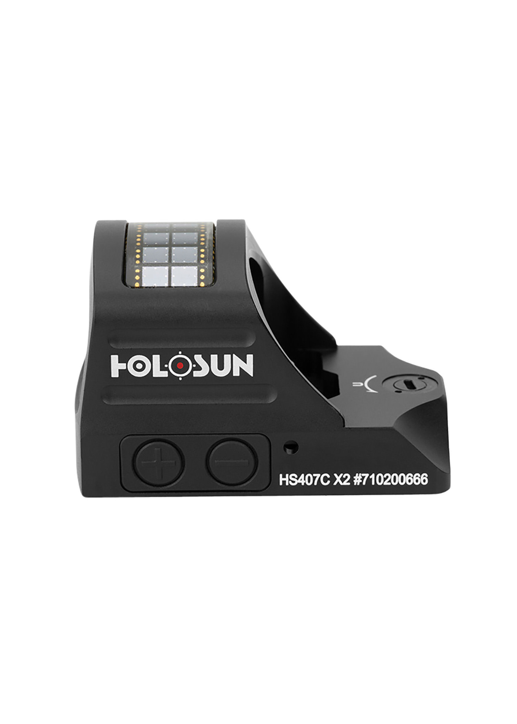Holosun Holosun HS407C X2 Black Anodized 1x 2 MOA Red Dot Reticle Fits Pistols Includes Battery/Lens Cloth/T10 L Key