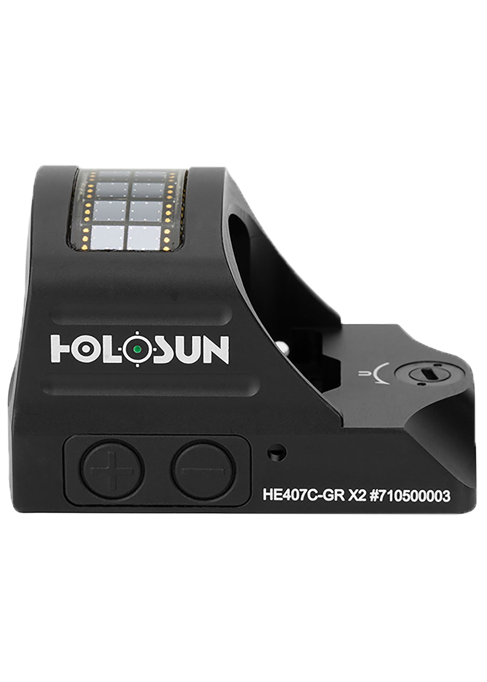 Holosun Holosun HE407C X2 Black Anodized 1x 2 MOA Green Dot Reticle Includes Battery/Lens Cloth/T10 L Key