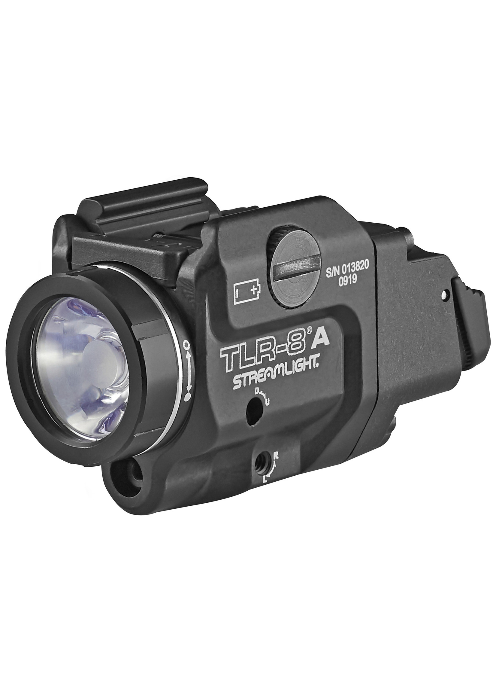 Streamlight Streamlight 69414 TLR-8 A Weapon Light w/Laser 500 Lumens Output White LED Light Red Laser 140 Meters Beam Black Anodized Aluminum