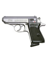 Walther Walther Arms 4796001 PPK 380 ACP 6+1 3.30" Stainless Steel Barrel, Matte Stainless Serrated Slide & Zinc Alloy Frame w/Beavertail, Black Polymer Grips Right Hand